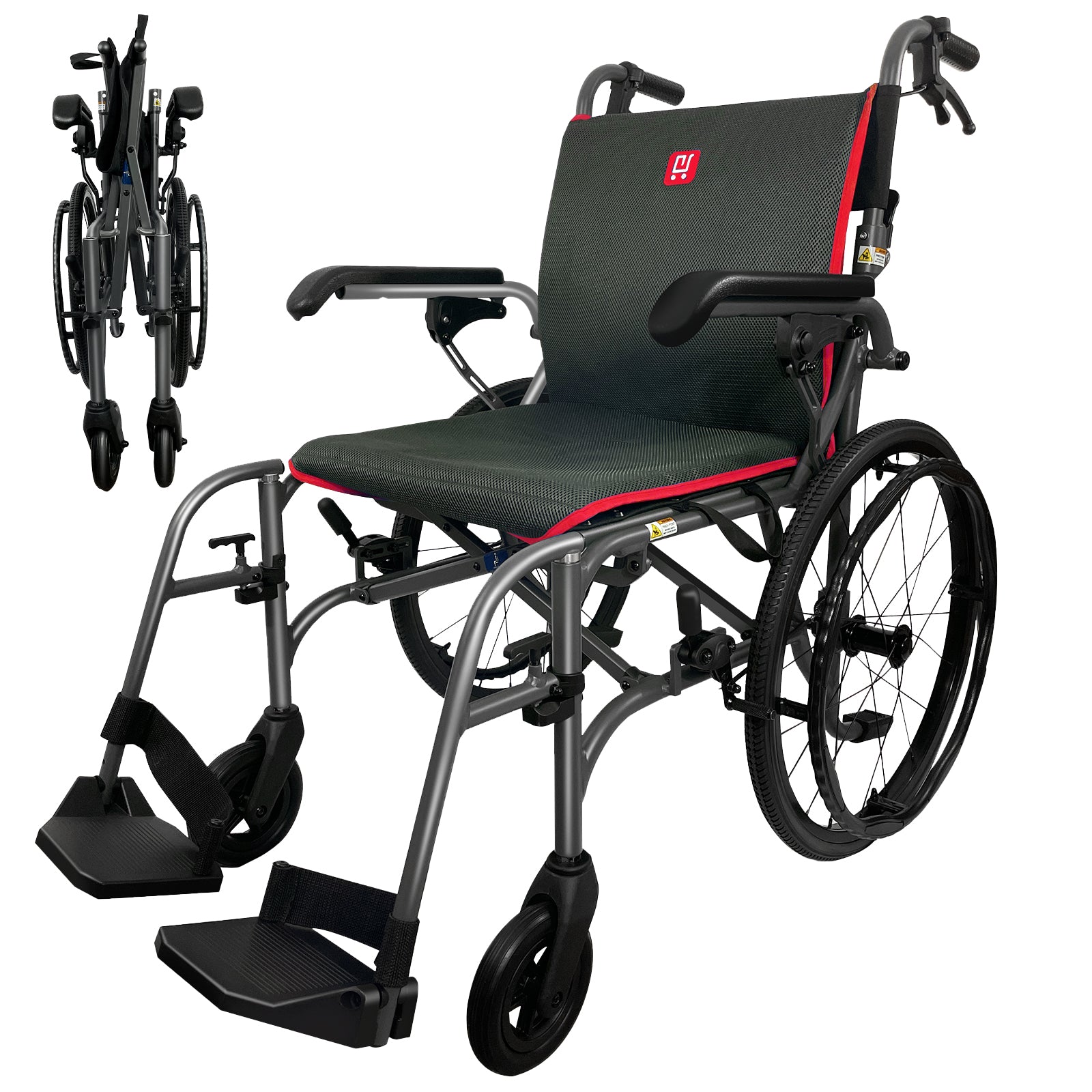 Lightech Mobility L8-2024 New Ultra Lightweight Self-propelled Wheelchair with Warranty