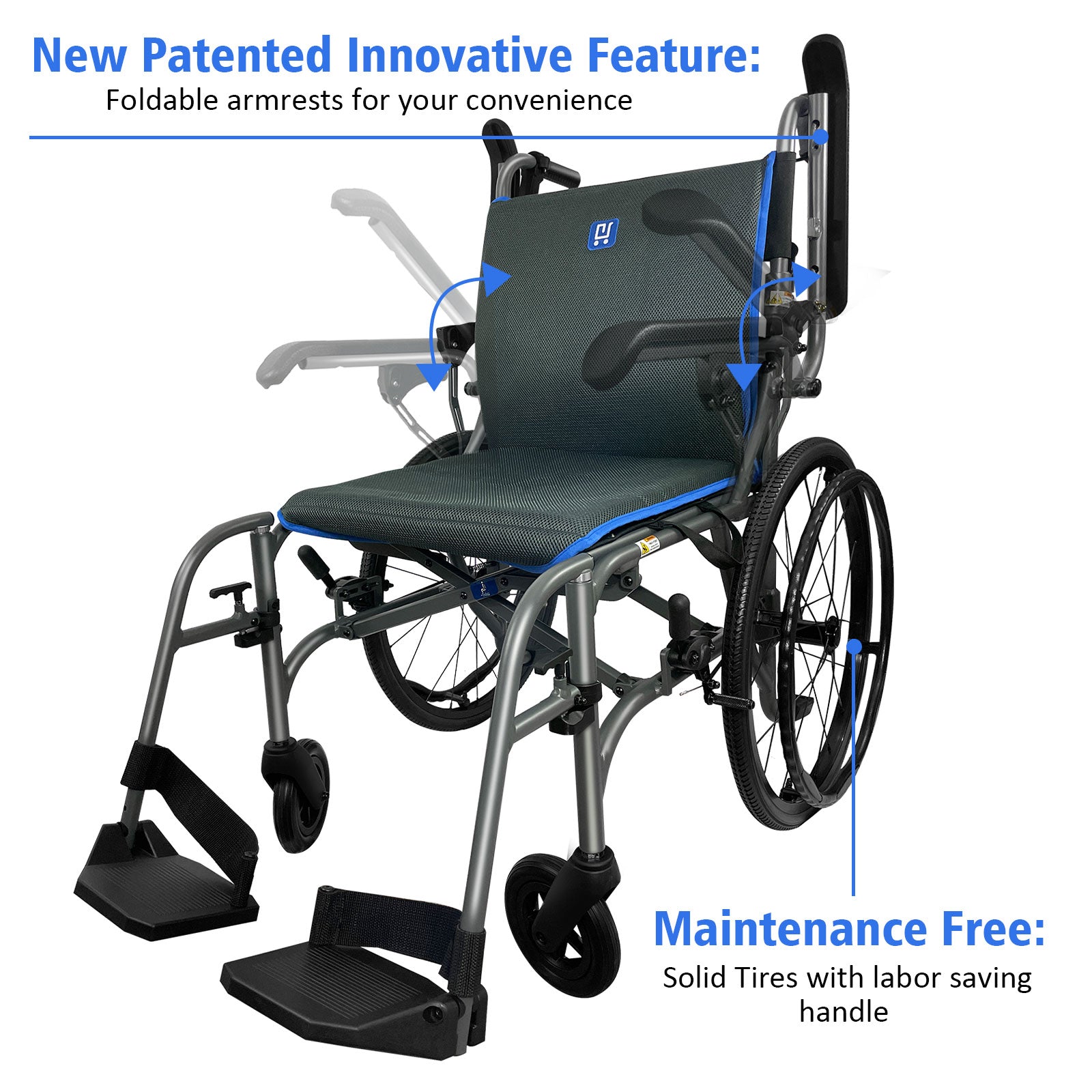 Lightech Mobility L8-2024 New Ultra Lightweight Self-propelled Wheelchair with Warranty